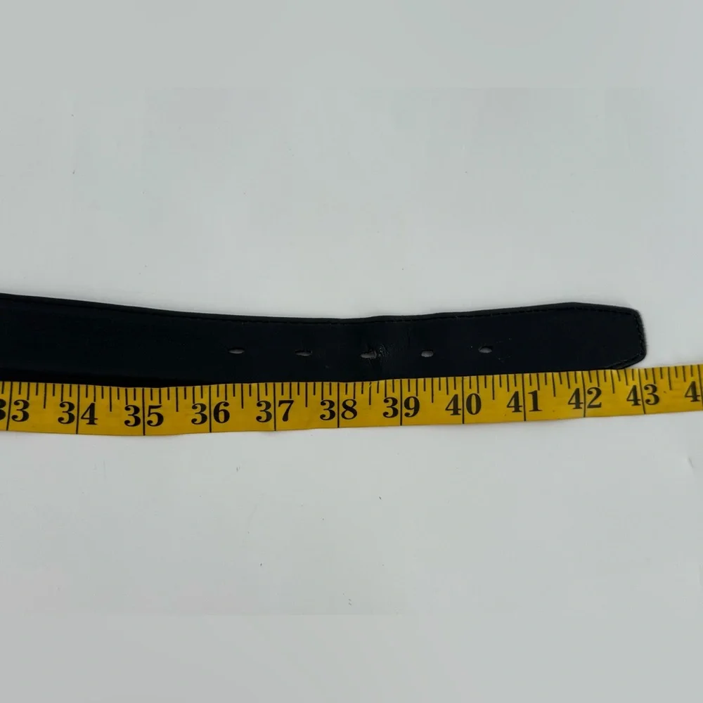 Vintage Leather Black‎ Belt 38